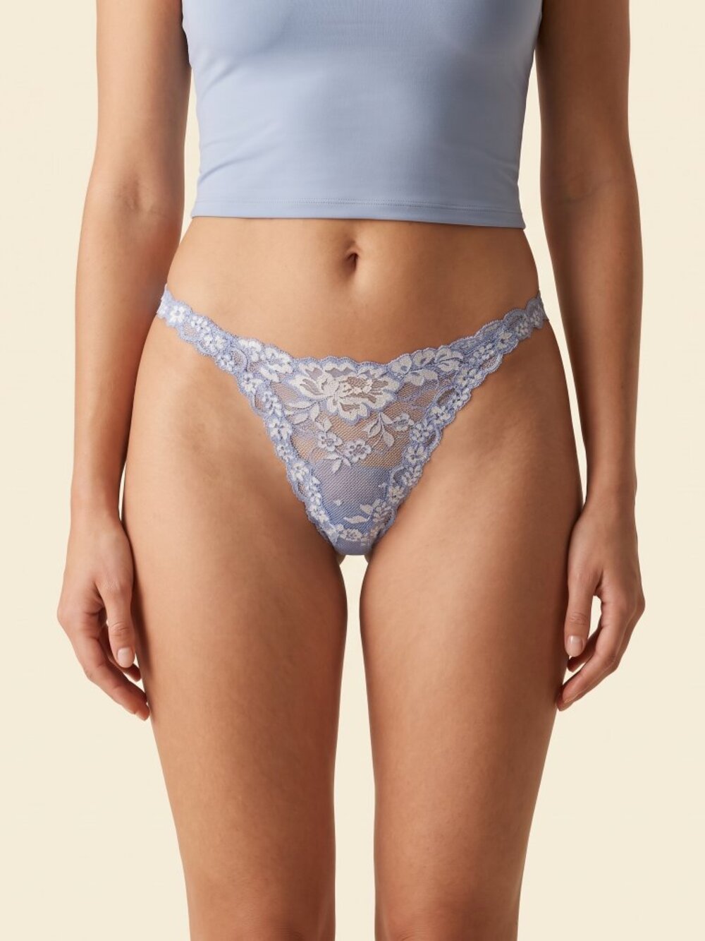 NWT Vintage La Perla Thong - Made in Italy - Blue - Size 3 / Medium